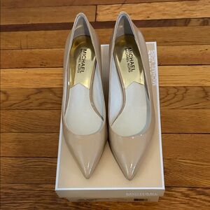 Michael Kors Nude Patent Heels